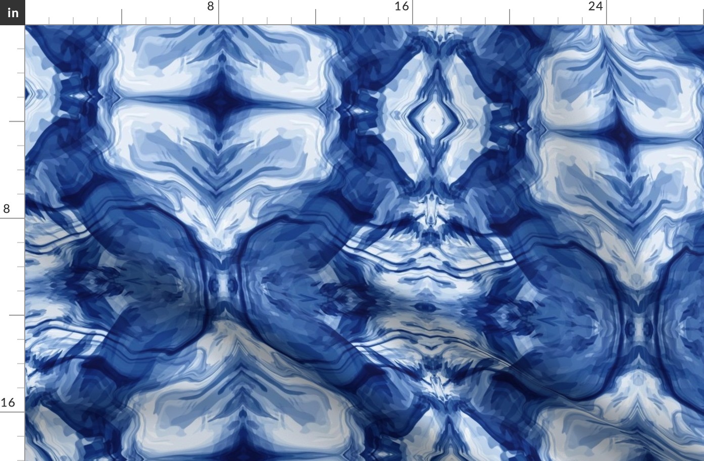 Indigo Blue Fluid Art || marble geode abstract