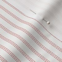 Nina Stripe: Light Red & White Dotted Stripe