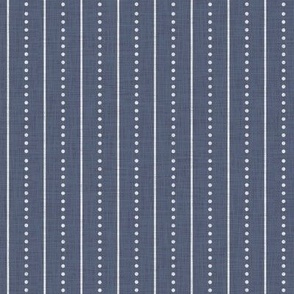 Stripe Navy White