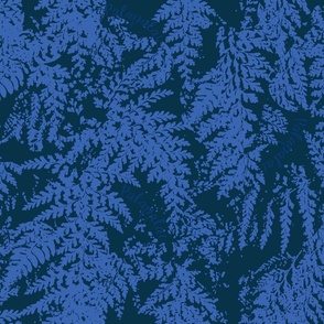 blue violet textile-palapalai-fern-impressions-pine