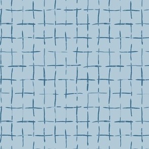 checker lines blue 