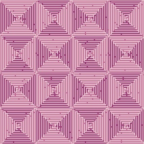 Patchwork Maze Petal Solid Color Pinks