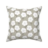 Earthy Monochrome Large Floral Mothers Choice Flowers