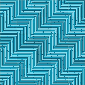Steps Maze Puzzle Petal Solid Color Blues
