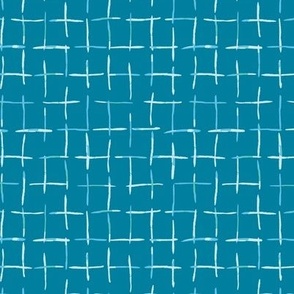 checker lines ocean blue