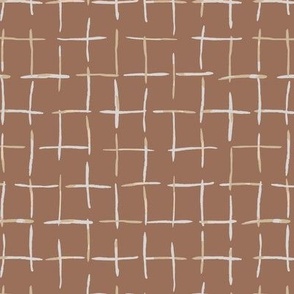 checker lines light brown