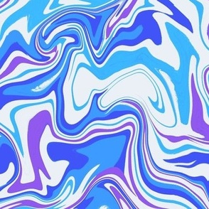 Marble stone blue and violet. Malachite swirls abstract.