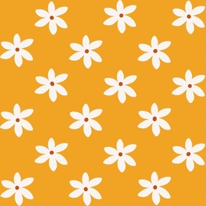 Simple yellow and white floral 