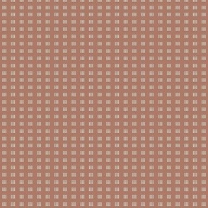 Plotted: Copper & Linen Geometric Dot, Modern Small Print, Tiny Dots