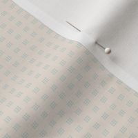 Plotted: Linen & Celadon Geometric Dot, Modern Small Print, Tiny Dots