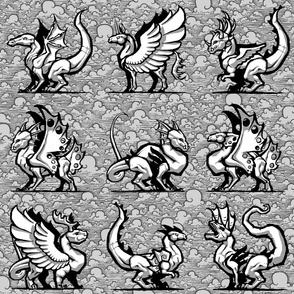 dragon-quilt-black-white