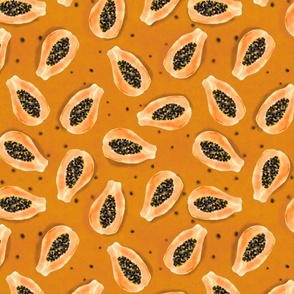 Papayas Tossed - (large scale)