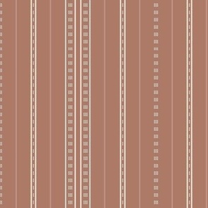 Adler Stripe: Copper & Celadon Thin Stripe, Modern Dotted Stripe