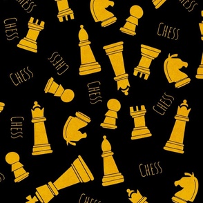 Repeating Pattern of Chess Pieces
