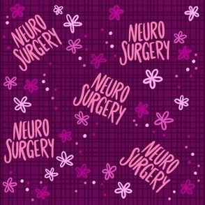 Crosshatched Neurosurgery Floral