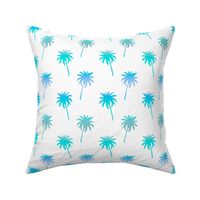 Ocean Ombré Palm Tree Silhouettes on White by Brittanylane