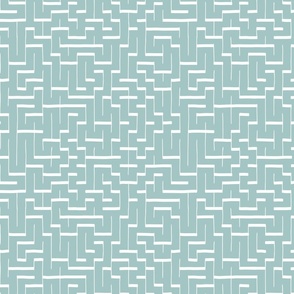 lines and stripes puzzle game maze white on duck egg blue