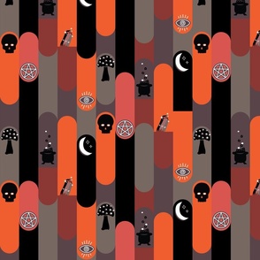 Eclectic Witch Repeating Pattern // Halloween Spells