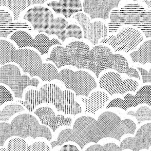 cozy clouds (lg, B&W)