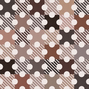 Dark Academia - Checks and Dots No. 001 / Large