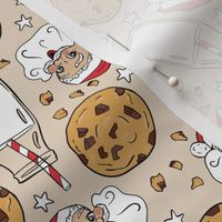 Santa Cookies and Milk