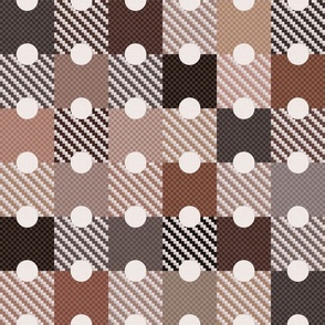 Dark Academia - Checks and Dots No. 002 / Large