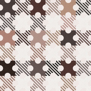 Dark Academia - Checks and Dots No. 005 / Large