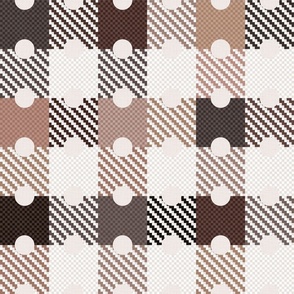 Dark Academia - Checks and Dots No. 006 / Large