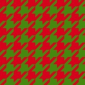  Christmas Houndstooth Red and Green