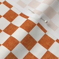(3/4" scale) Fall checkerboard - ginger - LAD22