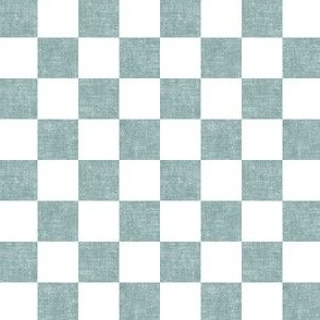 (3/4" scale) Fall Checkerboard - dusty blue - LAD22