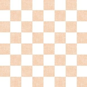 (3/4" scale) Pumpkin Patch Checkerboard - peach - LAD22