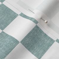 (1.5" scale) Fall Checkerboard - dusty blue - LAD22