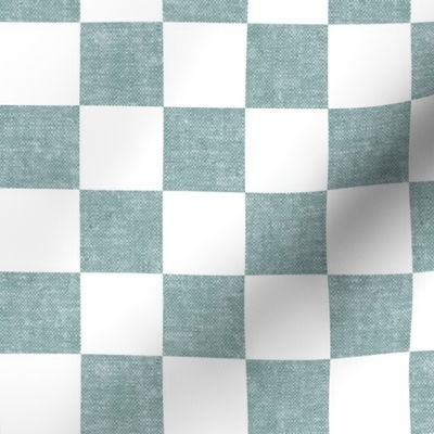 (1.5" scale) Fall Checkerboard - dusty blue - LAD22