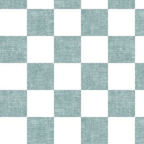 (1.5" scale) Fall Checkerboard - dusty blue - LAD22