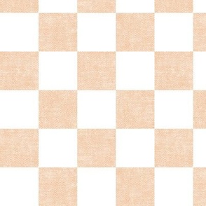 (1.5" scale) Pumpkin Patch Checkerboard - peach - LAD22