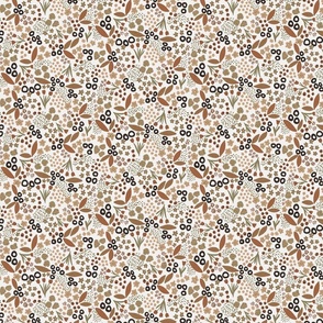 Neutral Ditsy Floral in neutral Earth Tones