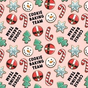 (small scale) Cookie Baking Team - sugar cookies - holiday - pink - LAD22