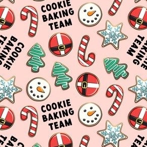 Cookie Baking Team - sugar cookies - holiday - pink - LAD22