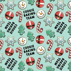 (small scale) Cookie Baking Team - sugar cookies - holiday - mint - LAD22