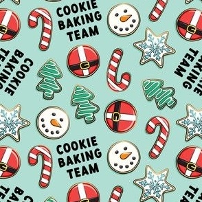 Cookie Baking Team - sugar cookies - holiday - mint - LAD22