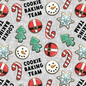 Cookie Baking Team - sugar cookies - holiday - grey - LAD22