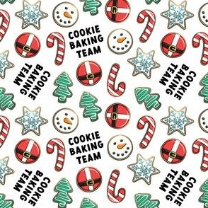 (small scale) Cookie Baking Team - sugar cookies - holiday - white - LAD22