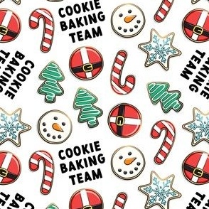 Cookie Baking Team - sugar cookies - holiday - white - LAD22