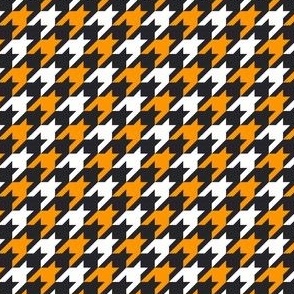 Halloween Houndstooth, Orange Black and White