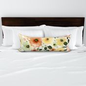 RETRO FLORAL ON WHITE-JUMBO