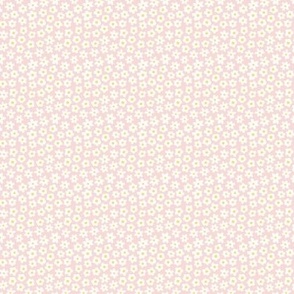 ditsy blossoms ballerina pink and white xsm