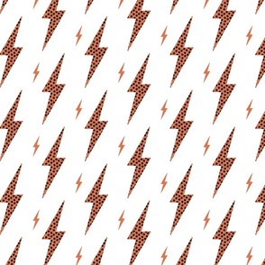 Lightning bolt - orange black 