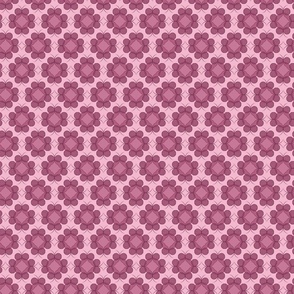 Chappy Baby - Flower Grid, colored pink