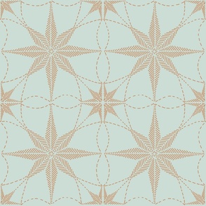 Star Tile Tawny Mint Large